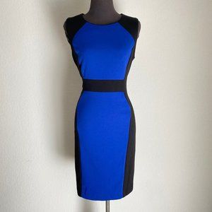 Calvin Klein sz 10 block color work career office sheath dress